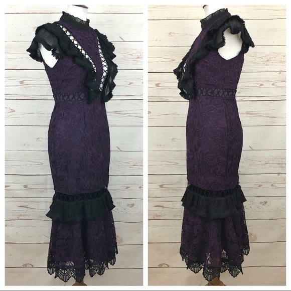 Victorian Western Lace Formal Cutout Dress - Picture 2 of 7
